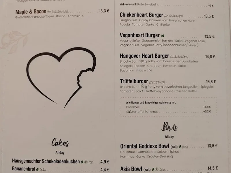 menu 0 of Hungriges Herz