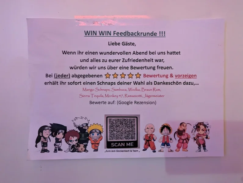 menu 1 of JACK GLOCKENBACH Vietnamesisches Restaurant München | Tages Bar