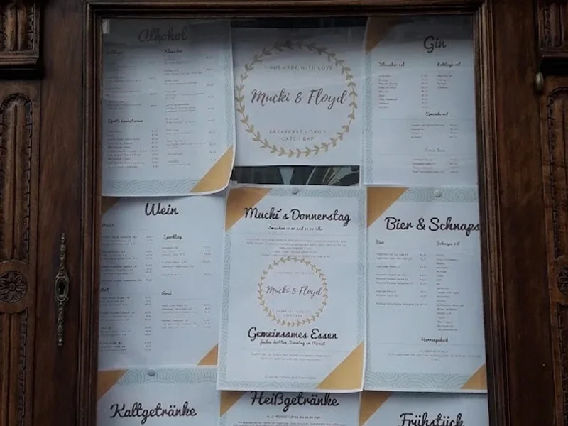 menu 1 of Mucki & Floyd