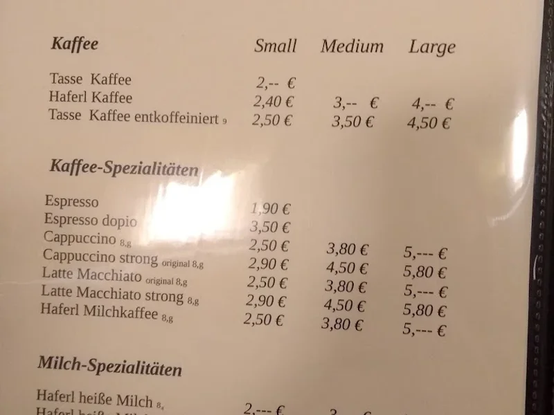 menu 1 of Café Konditorei Herrmann