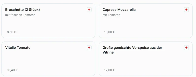 menu 1 of Beim Staudinger Trattoria Da Francesco