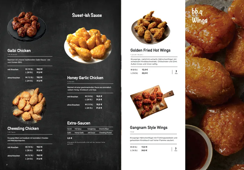 menu 0 of bbq Chicken Mannheim