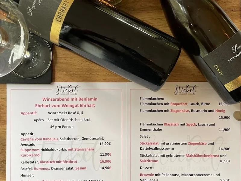 menu 2 of Stickel Restaurant