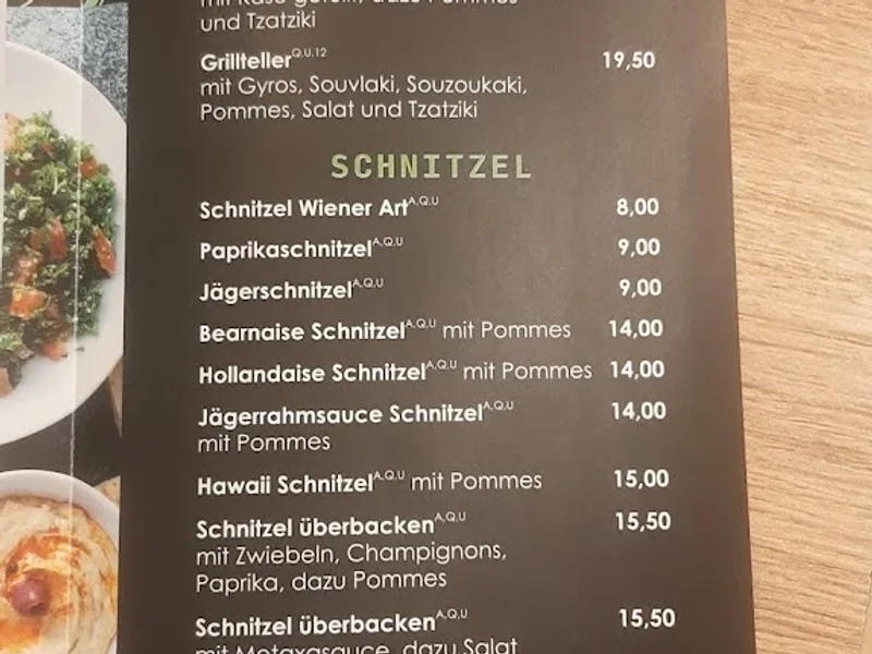 menu 1 of Iltis-Grill