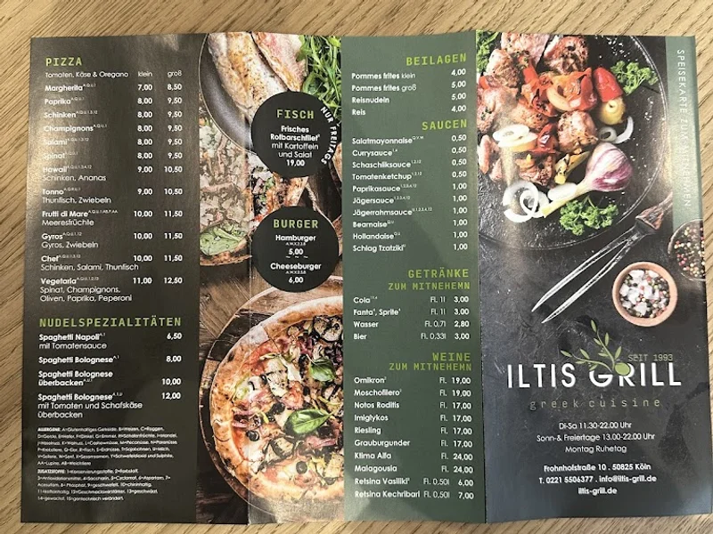 menu 2 of Iltis-Grill