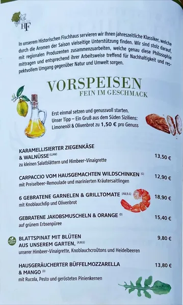 menu 0 of Historisches Fischhaus Dresden