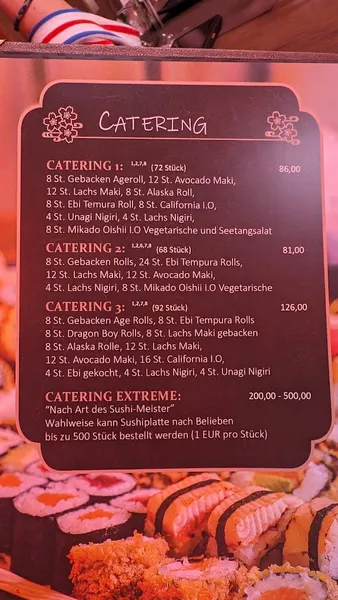 menu 1 of Mikado Cuisine