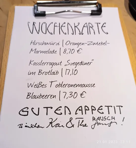 menu 1 of Rausch