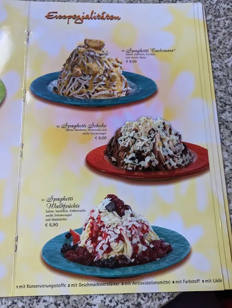 menu 1 of Eiscafé la Casa del Gelato