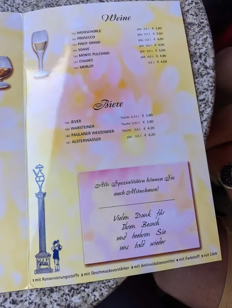 menu 2 of Eiscafé la Casa del Gelato