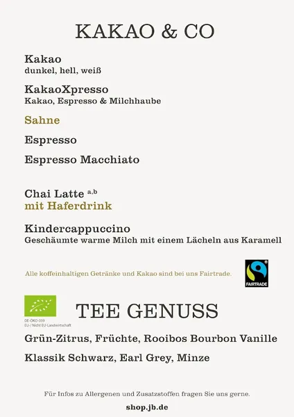 menu 2 of Junge Die Bäckerei. Blankeneser Bahnhofstr. 29