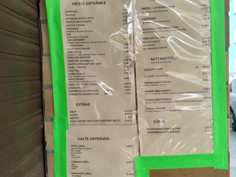 menu 0 of Bambule.Kaffeebar