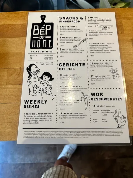 menu 0 of Bếp Of Home