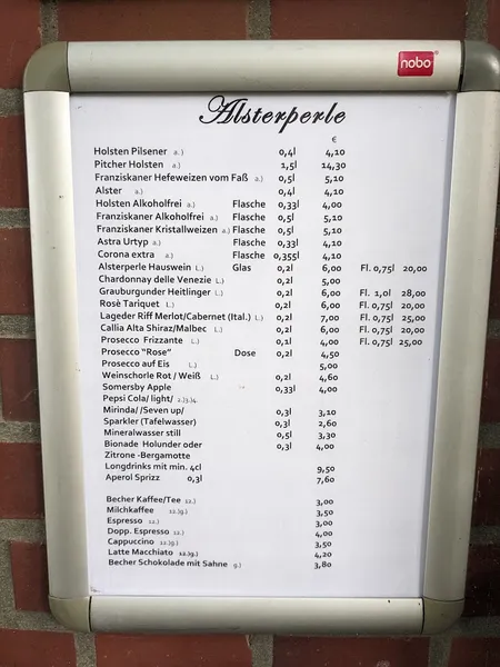 menu 2 of Alsterperle