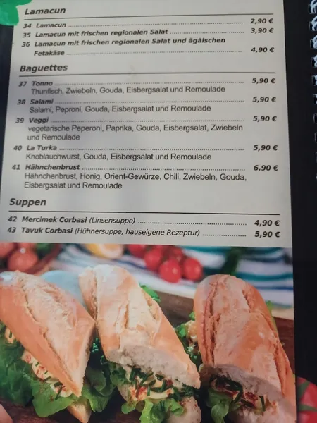 menu 0 of Bäckerei Vatan