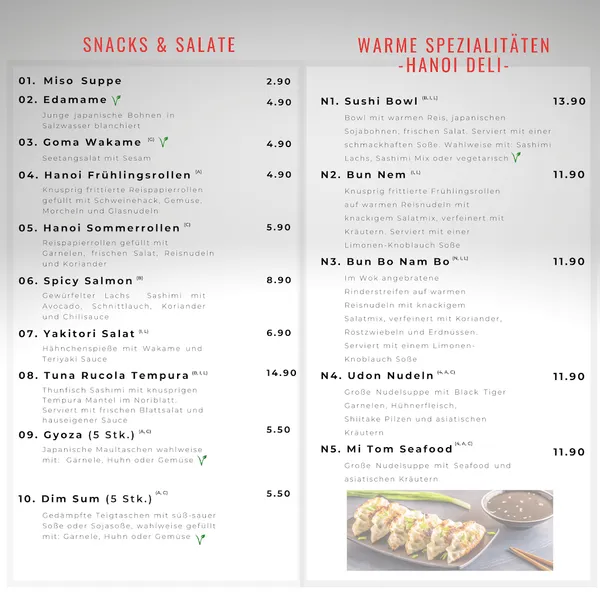 menu 2 of Sushi Lounge