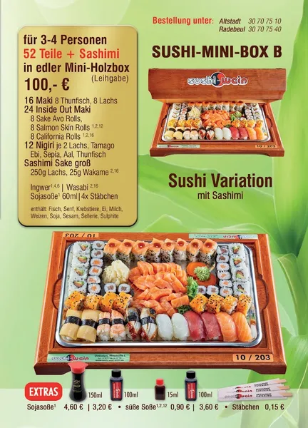menu 2 of Sushi & Wein Dresden-Altstadt