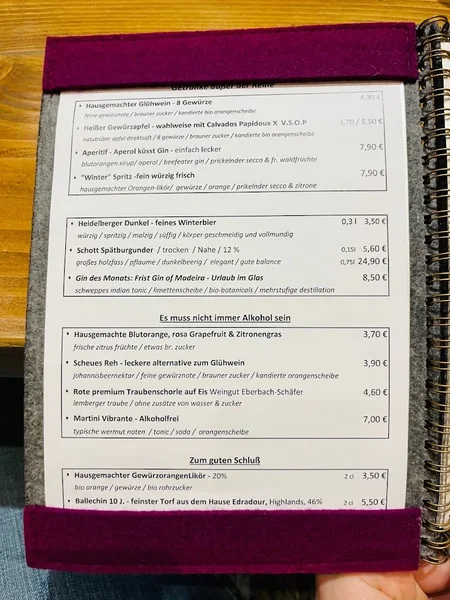 menu 2 of Restaurant Weissenburg