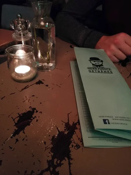 menu 1 of Herr Pimock