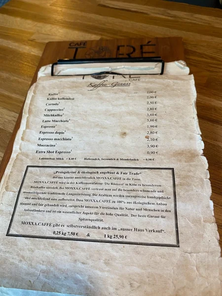 menu 0 of Café Toré