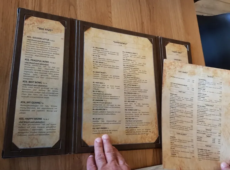 menu 2 of TA Vegan House Altona