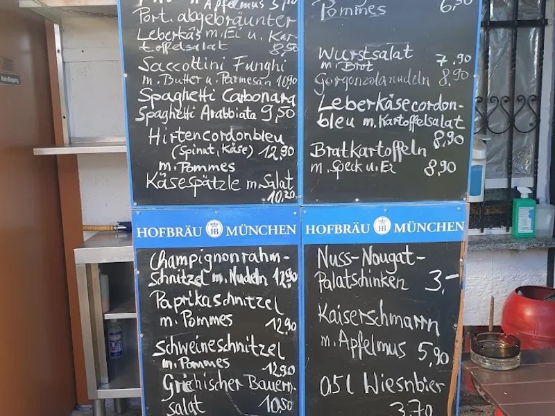 menu 2 of Gaststätte Zur Waldhütte