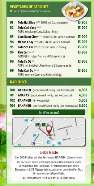 menu 0 of Hoa Thai Restaurant