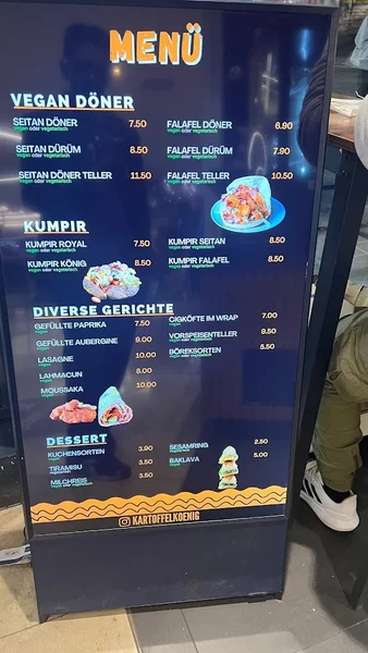 menu 2 of KARTOFFELKÖNIG RIEM (vegan Döner und Kumpir)