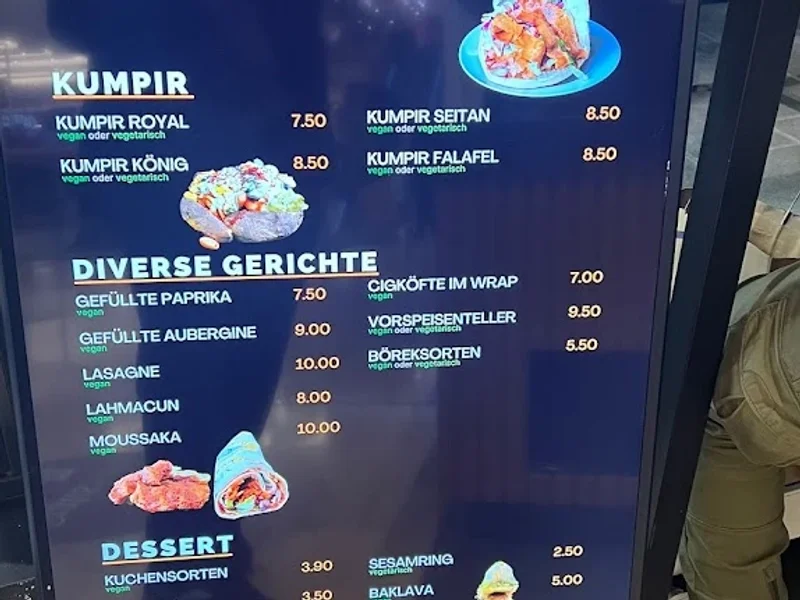 menu 2 of KARTOFFELKÖNIG RIEM (vegan Döner und Kumpir)