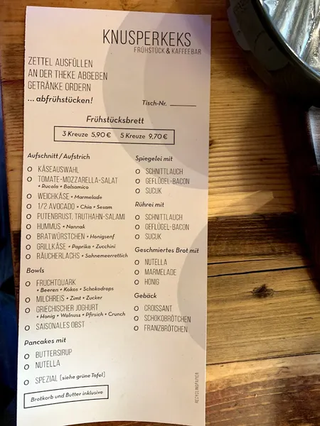 menu 0 of Knusperkeks
