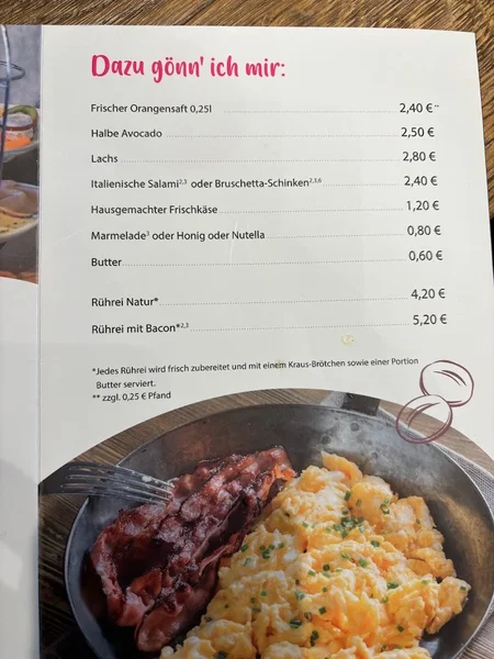 menu 0 of Bäckerei Kraus GmbH