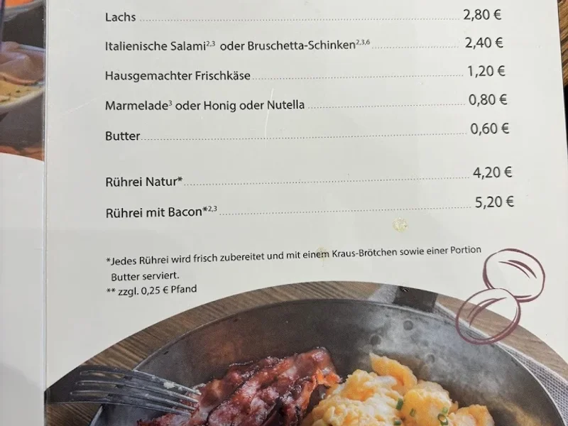 menu 0 of Bäckerei Kraus GmbH