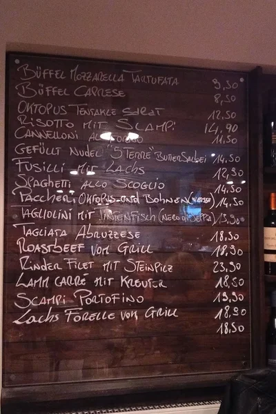 menu 0 of Ristorantino Gismondi