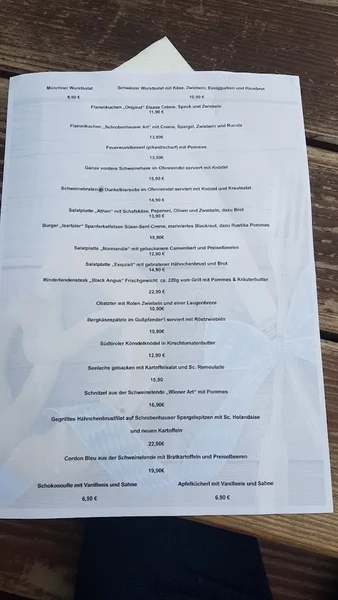 menu 2 of Wirtshaus am Hart