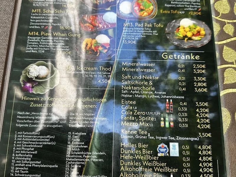 menu 0 of Rabiang Thai Restaurant