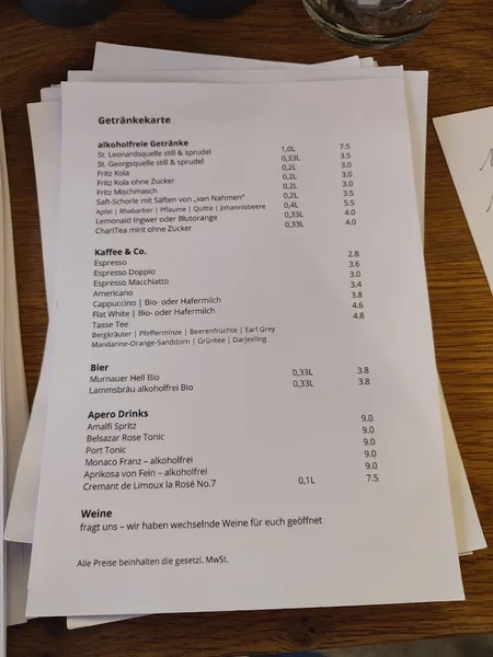 menu 2 of Das Kulinariat