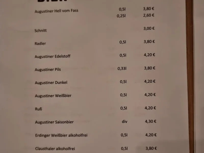 menu 2 of Zur Schwalbe