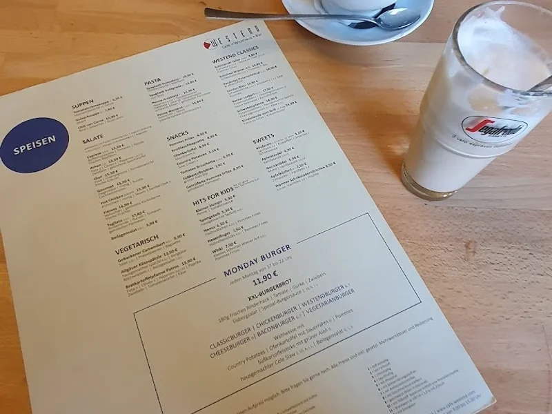 menu 2 of Cafe Westend Gaststättenbetriebs GmbH