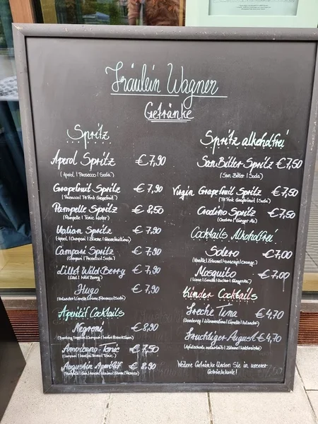 menu 1 of Fräulein Wagner