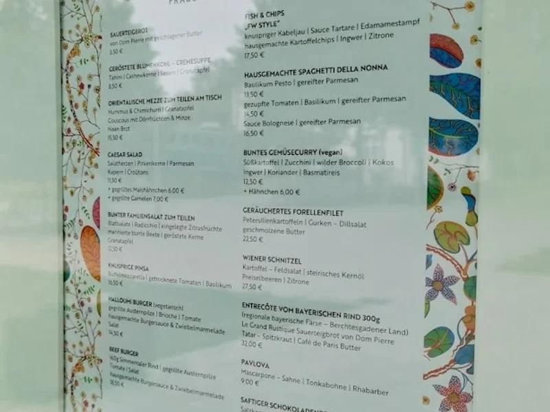 menu 2 of Fräulein Wagner