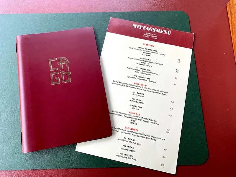 menu 2 of Ca Go Restaurant