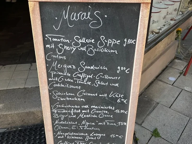 menu 2 of Marais