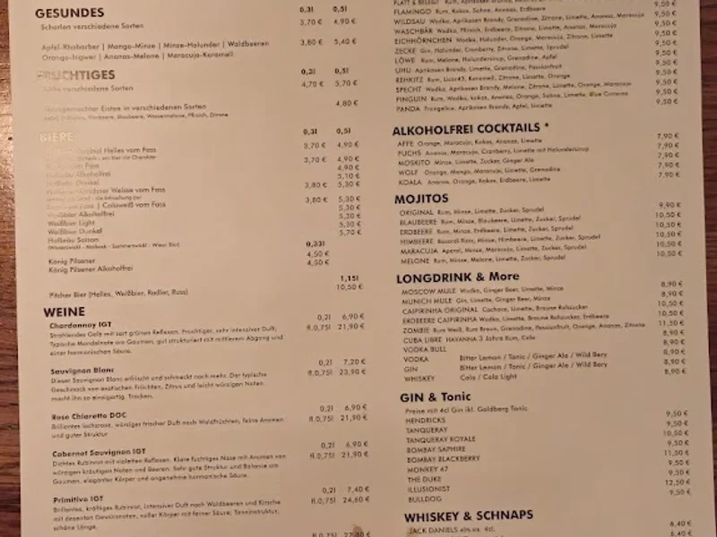 menu 0 of platt & belegt