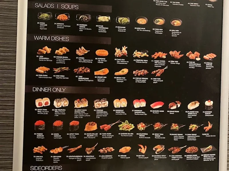 menu 2 of Okinii Köln