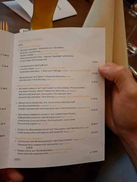 menu 0 of Depot 1899