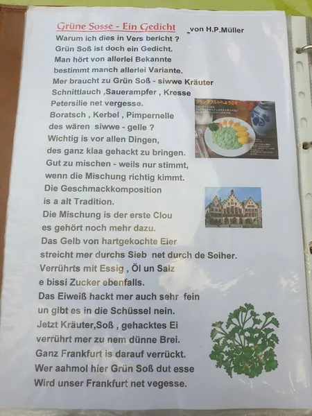 menu 1 of Zur Schönen Müllerin