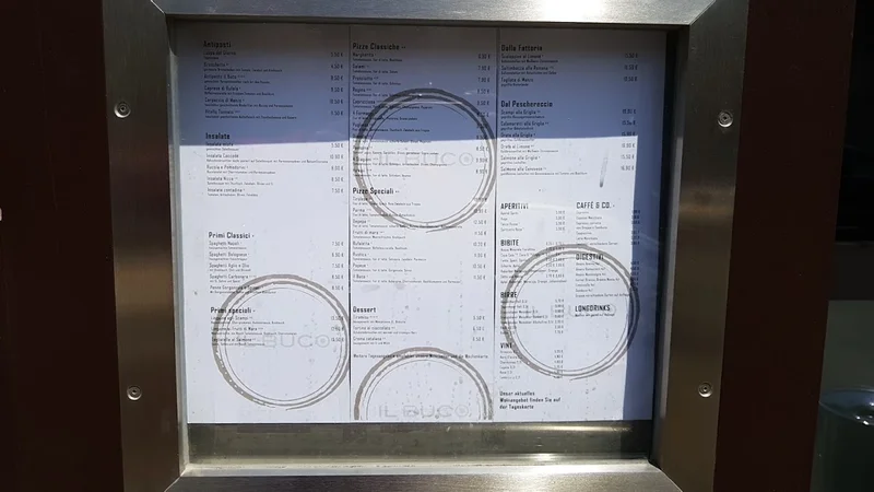 menu 2 of Trattoria Pizzeria Il Buco