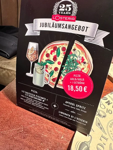 menu 1 of L'Osteria München Leopoldstraße