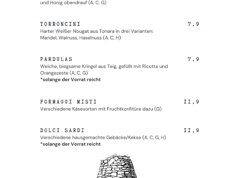 menu 0 of Domo Mea - Sardisches Restaurant