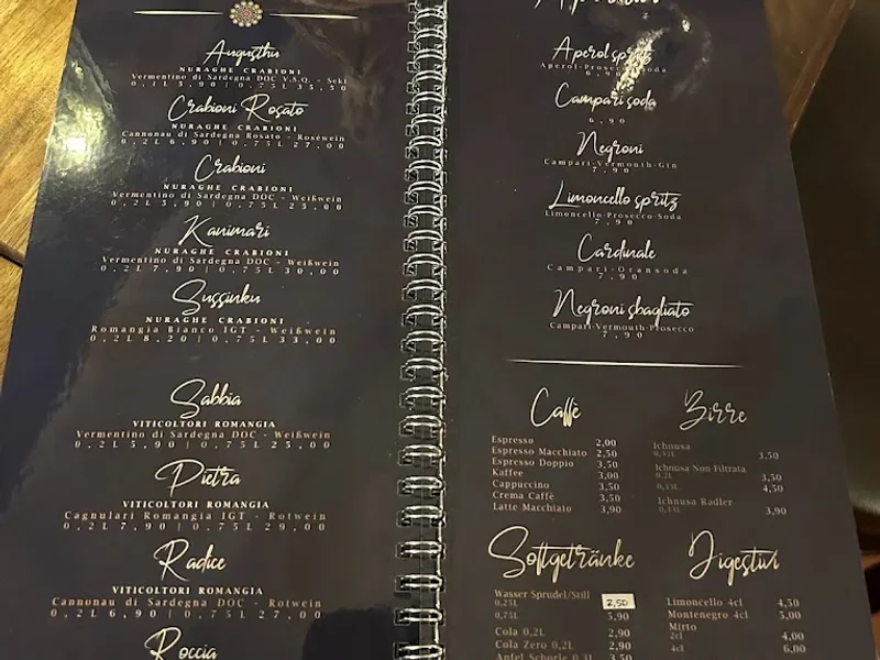 menu 1 of Domo Mea - Sardisches Restaurant